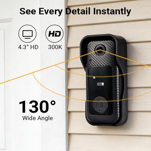 Wireless Video Doorbell with Screen