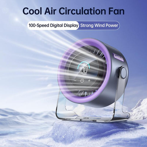 Turbo Cooling Desk Fan: Airflow Day and Night