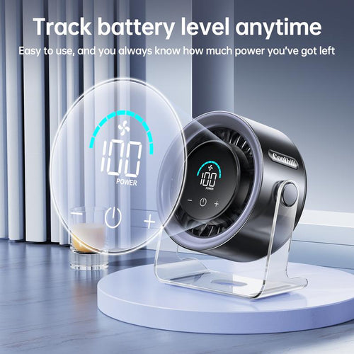 Turbo Cooling Desk Fan: Airflow Day and Night
