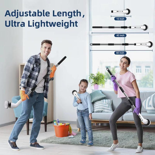 Cordless Electric Spin Scrubber: The Motor Does the Scrubbing