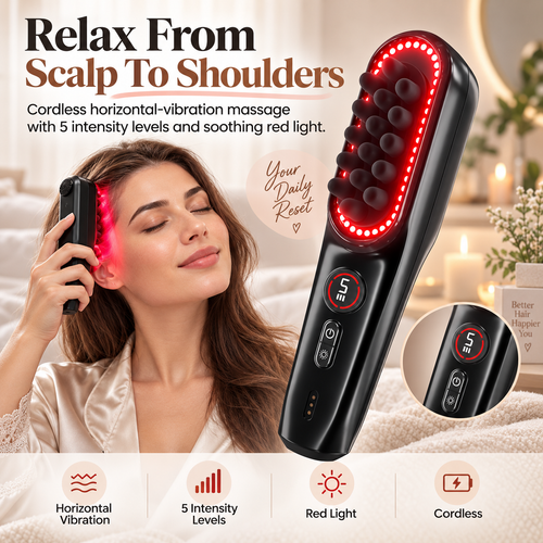 Red Light Electric Scalp Massager