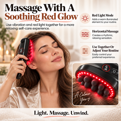 Red Light Electric Scalp Massager
