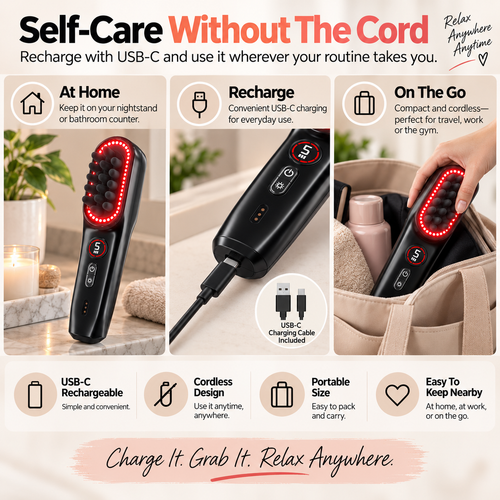 Red Light Electric Scalp Massager