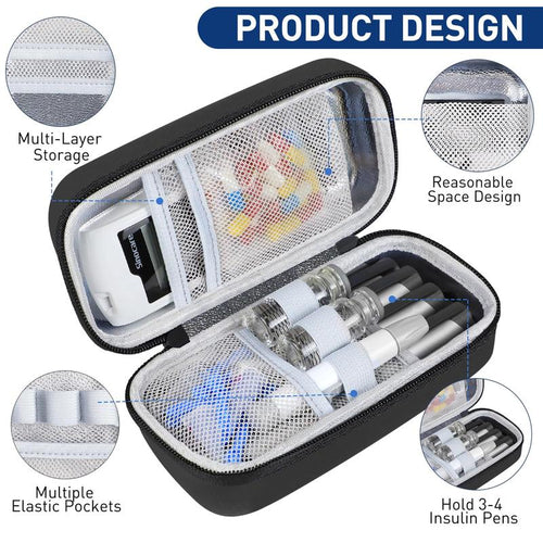 Insulin Cooler Travel Case: Temperature Display On Front