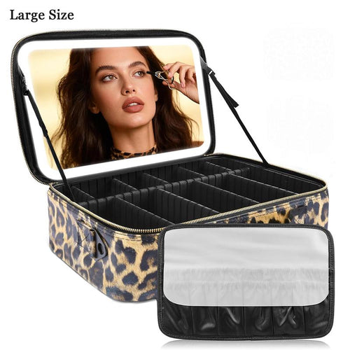 Travel Makeup Case with LED Mirror: Your Vanity Travels With You (Look Like You, Anywhere)