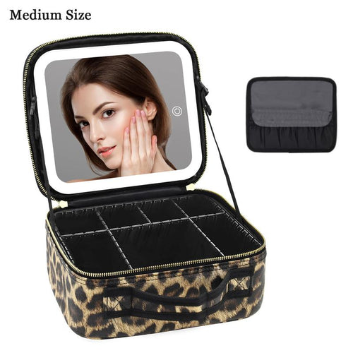 Travel Makeup Case with LED Mirror: Your Vanity Travels With You (Look Like You, Anywhere)