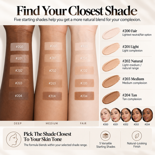 Color-Changing Foundation Stick: Goes On White, Blends To You