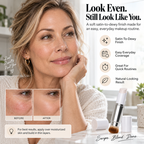 Color-Changing Foundation Stick: Goes On White, Blends To You