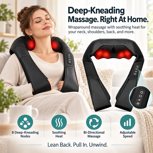 Neck and Back Massager with Heat: Your Nightly Reset, On Demand