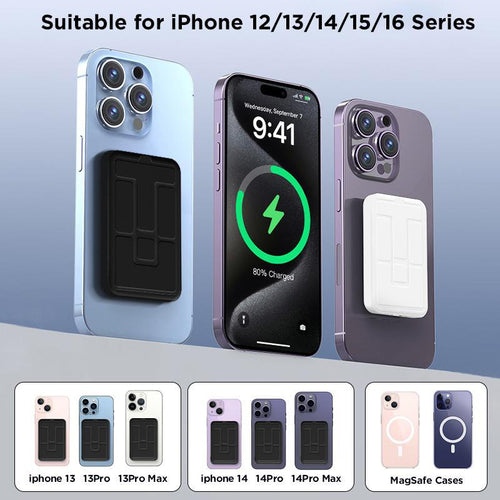 Magnetic Power Bank: All-Day Charge & Desk Stand