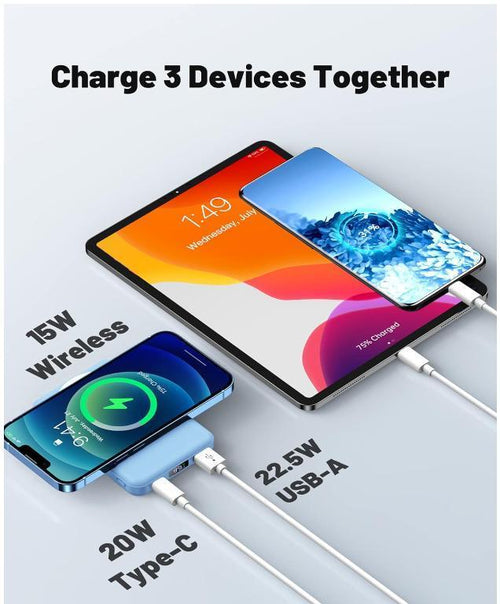 Magnetic Power Bank: All-Day Charge & Desk Stand