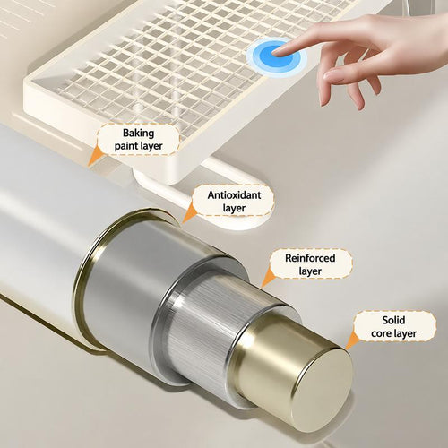 No-Drill Over-Faucet Bathroom Organizer: Get Your Counter Back