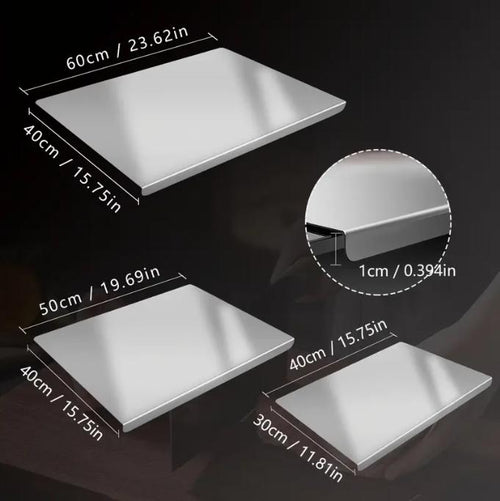Steel Cutting Board: Zero Microplastics, No Grooves