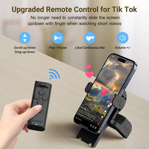 Hands-Free Scrolling Remote & Phone Stand