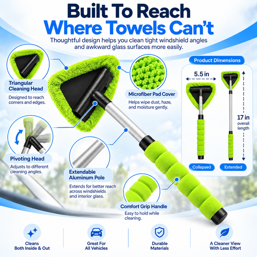 Inside Windshield Cleaning Tool